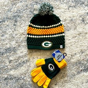 Green Bay Packers Winter Cap and Gloves
